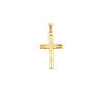 amor - Motivanhänger für Damen und Herren, Unisex, Gold 375 | Kreuz Ketten