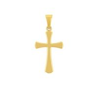 Amor Motivanhänger für Damen und Herren, Unisex, Gold 585 | Kreuz, gold Gold