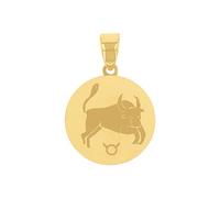Amor Motivanhänger Unisex Damen Herren Anhänger, Gold, Stier, Kommt in Schmuck Geschenk Box, 2020785