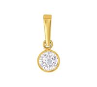 Amor Motivanhänger für Damen und Herren, Unisex, Gold 375, Zirkonia synth., gold Gold