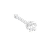 Amor Nasenpiercing 925 Sterling Silber Damen Piercingschmuck, mit Zirkonia synth., 0,6 cm, Silber, Kommt in Schmuck Geschenk Box, 9960972