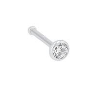 Amor Nasenpiercing 925 Sterling Silber Damen Piercingschmuck, mit Zirkonia synth., 0,6 cm, Silber, Kommt in Schmuck Geschenk Box, 9037469