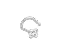 Nasenpiercing AMOR "Schmuck Geschenk Piercing Körperschmuck Silber 925", silber (silber, 925, kristallweiß), Piercings, Damen, Silber 925 (Sterlingsilber), mit Zirkonia (synth.) (18389942-0) silber, 9
