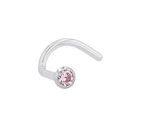 amor - Nasenpiercing für Damen, 925 Sterling Silber, Zirkonia synth. Schmuck-Set