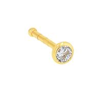 Amor Nasenpiercing Damen Piercingschmuck, mit Zirkonia synth., 0,6 cm, Gold, Kommt in Schmuck Geschenk Box, 9037278