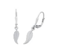 Amor Ohrhänger für Damen, 925 Sterling Silber | Feder, silber Silber