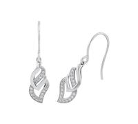 amor - Ohrhänger für Damen, 925 Sterling Silber, Zirkonia synth. Ohrringe Weiss