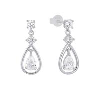 Amor Ohrhänger für Damen, 925 Sterling Silber, Zirkonia synth., silber Silber