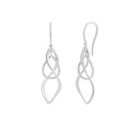 Amor Ohrhänger 2026208 Damen – 925er Sterlingsilber rhodiniert, Zirkonia (synth.), Weiß