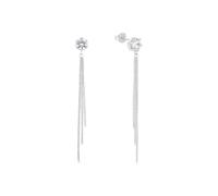 Amor Ohrhänger 925 Sterling Silber Damen Ohrschmuck, mit Zirkonia synth., 6,5 cm, Silber, Kommt in Schmuck Geschenk Box, 2026216