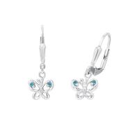 Amor Ohrhänger Schmetterling 925 Sterling Silber mit Zirkonia 2,3 cm für Mädchen inkl. Geschenkbox