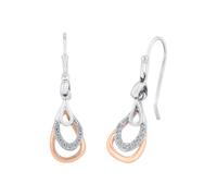 amor - Ohrhänger für Damen, 925 Sterling Silber, Zirkonia synth. Ohrringe