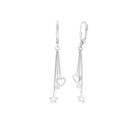 Amor Ohrhänger Damen, onesize, Silber, Kommt in Geschenk Box