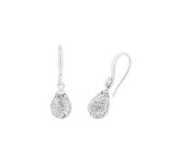 amor - Ohrhänger für Damen, 925 Sterling Silber, Kristallglas Ohrringe Weiss