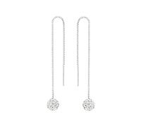 Amor Ohrhänger für Damen, 925 Sterling Silber, Zirkonia synth., silber Silber