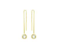 Amor Ohrhänger Damen Ohrschmuck, mit Zirkonia synth, 5,1 cm, Gold, Kommt in Schmuck Geschenk Box, 2013814