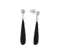 Amor Ohrhänger Damen, Schwarz, onesize, 6 mm, Schwarz, Silber 925, rhodiniert 9354061