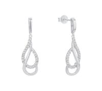 Amor Ohrhänger 925 Sterling Silber Damen 2026220 – Zirkonia synth. 2,8 cm – mit Geschenkbox