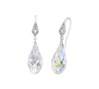 Amor Ohrhänger 925 Sterling Silber Damen Ohrschmuck, mit Zirkonia synth., 3,5 cm, Silber, Kommt in Schmuck Geschenk Box, 9221547