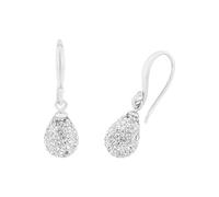 amor - Ohrhänger für Damen, 925 Sterling Silber, Kristallglas Ohrringe Weiss