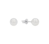 Amor Ohrstecker 925 Sterling Silber Damen Ohrschmuck, mit Wachsperle, 6 cm, Silber, Kommt in Schmuck Geschenk Box, 9062904