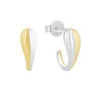 Amor Ohrstecker 925 Sterling Silber Bicolor 1,3 cm – Damen, mit Geschenkbox