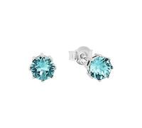 Amor Ohrstecker für Damen, 925 Sterling Silber, Preciosa, türkis Türkis