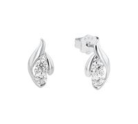 Amor Ohrstecker für Damen, 925 Sterling Silber, Zirkonia synth., silber Silber