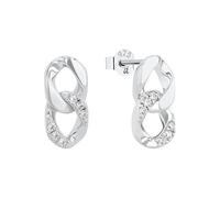 Amor Ohrstecker Damen, Silber, onesize, 7 mm, Weiß, Silber 925, rhodiniert 2039102