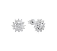 Amor Ohrstecker 925 Sterling Silber Damen Ohrschmuck, mit Zirkonia synth., 1 cm, Silber, Kommt in Schmuck Geschenk Box, 9426713