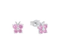 Amor Ohrstecker Mädchen, Rosa, onesize, Schmetterling, 7 mm, Rosa, Silber 925, rhodiniert 9210015