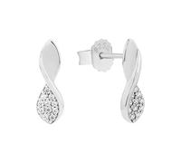 Amor Ohrstecker 'Schmuck Geschenk' Damen Sterling Silber 925 mit Zirkonia 14 mm inkl. Geschenkbox