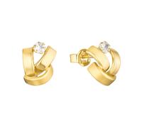 Amor Ohrstecker Damen, Gold, onesize, 9 mm, Weiß, Gold 585/14 ct 2015292