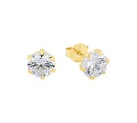Paar Ohrstecker AMOR "2028609" Ohrringe Gr. mit Zirkonia, Gelbgold 585, goldfarben (goldfarben,weiß, weiß) Damen Ohrstecker mit Zirkonia (70143231-0)