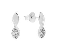 Amor Ohrstecker 'Schmuck Geschenk' Damen Sterling Silber 925 mit Zirkonia 14 mm inkl. Geschenkbox