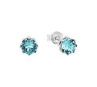 Amor Ohrstecker für Damen, 925 Sterling Silber, Preciosa, türkis Türkis
