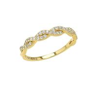 Amor Ring 925 Sterling Silber Damen Ringe, mit Zirkonia synth., Weiß, Kommt in Schmuck Geschenk Box, 2037346