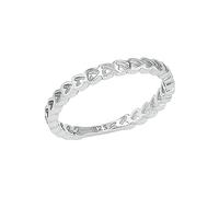 Fingerring AMOR "Herzen, 2037282/-83/-84/-85/-86" Fingerringe Gr. 52, Silber 925 (Sterlingsilber), silberfarben Damen (63131939-52) silberfarben