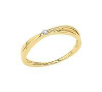 Amor Ring Damen Ringe, mit Zirkonia synth., Weiß, Kommt in Schmuck Geschenk Box, 2037423