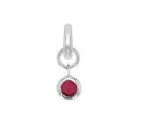 Amor Charmanhänger 'Geburtsstein' – 925 Sterling Silber – Zirkonia – 1,5 cm – Rot