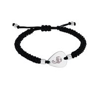 Amor Scorpions by Armband Edelstahl Nylon Unisex Damen Herren Armschmuck, 18-24 cm, Silber, Skorpion, Kommt in Schmuck Geschenk Box, 2040519
