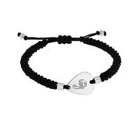 Amor Scorpions by Armband Edelstahl Nylon Unisex Damen Herren Armschmuck, 18-24 cm, Silber, Skorpion, Kommt in Schmuck Geschenk Box, 2040519