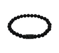 Amor Scorpions by Armband Edelstahl Unisex Damen Herren Armschmuck, mit Onyx, 16 cm, Schwarz, Skorpion, Kommt in Schmuck Geschenk Box, 2040523