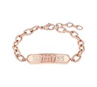 Amor Identarmband Unisex, Roségold, mm, 6 mm, Edelstahl, IP Rose, Echtschmuck 2040525