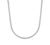 Amor Halskette Edelstahl Unisex Damen Herren Halsschmuck, 50 cm, Silber, Kommt in Schmuck Geschenk Box, 9039166