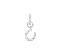 Amor Charm 925 Sterling Silber Damen Charms, mit Zirkonia synth., 17 cm, Weiß, Hufeisen, Kommt in Schmuck Geschenk Box, 2039970