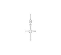amor - Motivanhänger für Damen, 925 Sterling Silber, Zirkonia synth. | Kreuz Charms & Kettenanhänger
