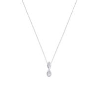 Amor Kette mit Anhänger für Damen, Sterling Silber 925, mit Zirkonia, 45 cm, silber, Geschenkidee, kommt in Schmuck Geschenk Box, 2100171