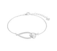Amor Armband 925 Sterling Silber Damen Armschmuck, mit Zirkonia synth., 17+3 cm, Silber, Kommt in Schmuck Geschenk Box, 2022043
