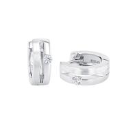 amor Creolen Silber Weiss Damen